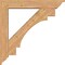 Ekena Millwork Merced Traditional Smooth Bracket w/ Offset Brace, Western Red Cedar, 7 1/2"W x 44"D x 44"H BKT0806X44X44MRC01SWR - alternate 3